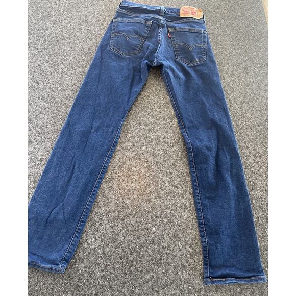 Levi’s 501 Original Fit Men’s Jeans 29x32 Dark Wash Button Fly Straight Leg 100% - Picture 3 of 10